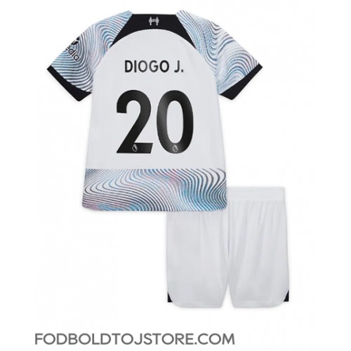 Liverpool Diogo Jota #20 Udebanesæt Børn 2022-23 Kortærmet (+ Korte bukser)